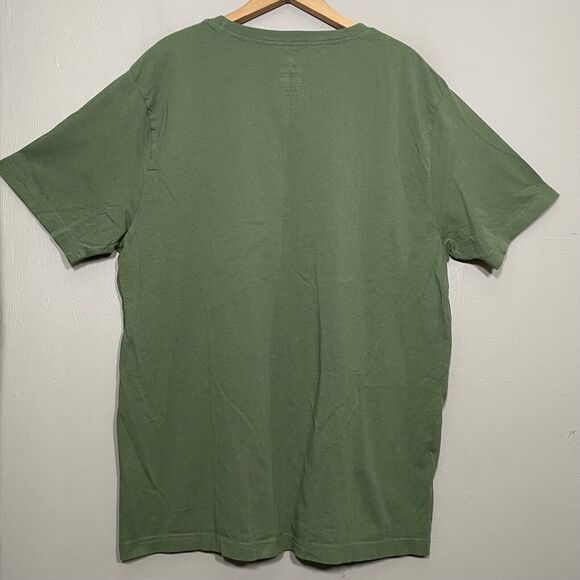Hurley Mens Size XL Green Crew Neck Beach Surf Graphic T-Shirt Tee Unisex Skater - Picture 3 of 4